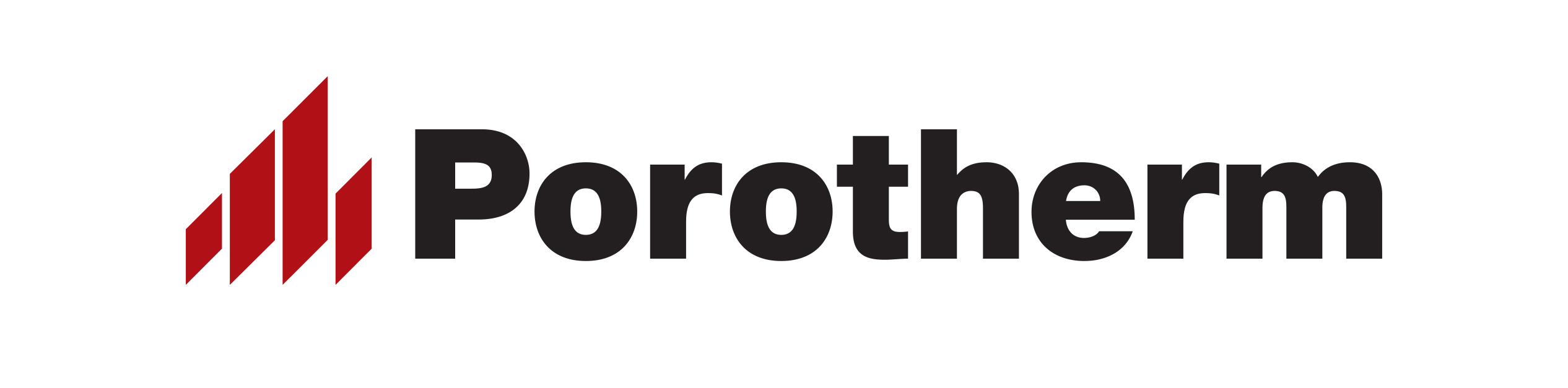 Porotherm logo with whitespace. File compatible with Adobe Illustrator CS4 and later versions.