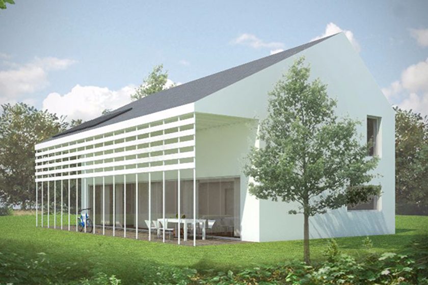 E4 ház tanulmányterv