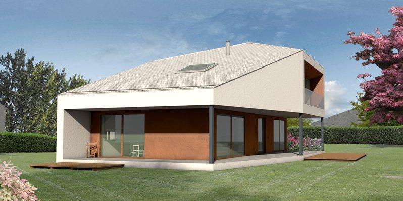 E4 ház tanulmányterv 1.