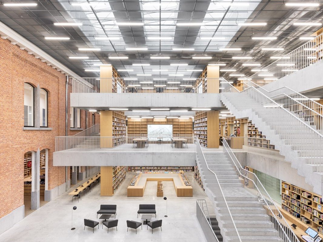 Utopia – Library and Academy for Performing Arts; Brick Award 2020 Category  "Sharing Public Spaces"; Architects: KAAN Architecten, Photo: Delfino Sisto Legnani and Marco Cappelletti