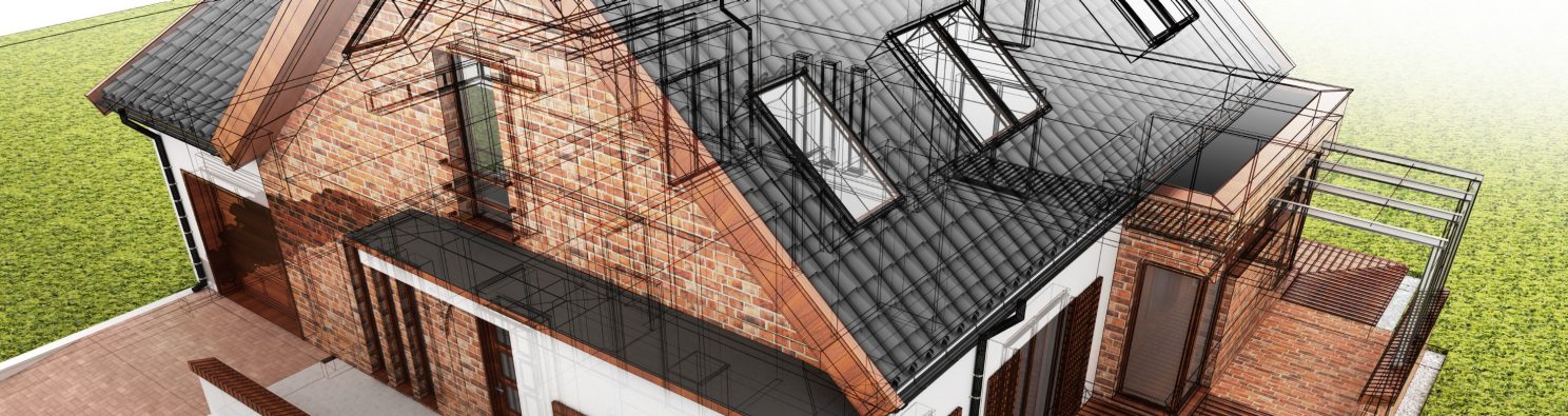 3D Rendering of House Building