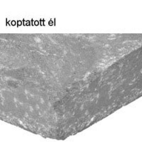 Koptatott élű térkő