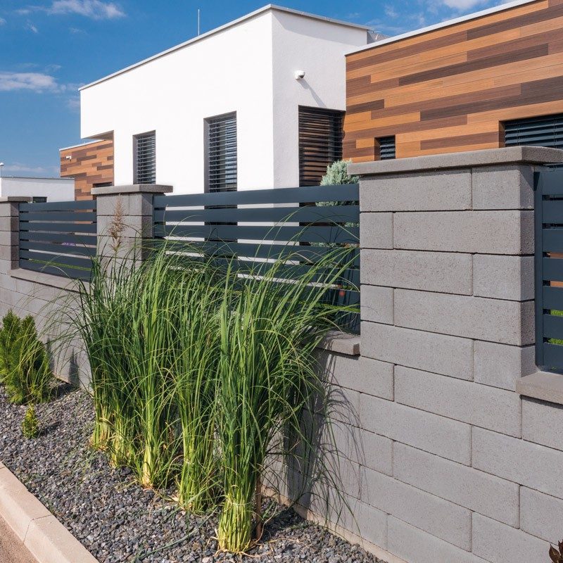 Rivago kerítészrendszer középszürke HU