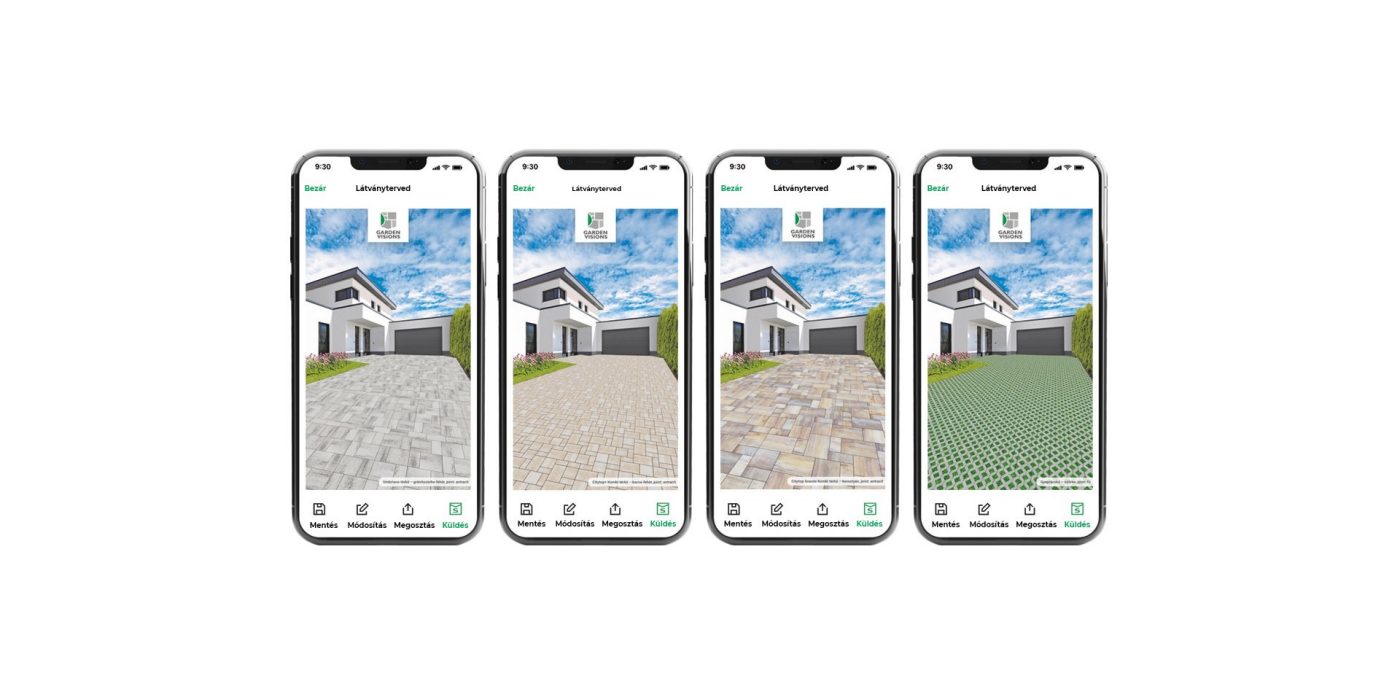 Vizális tervek összehasonlítása a GardenVisions alkalmazásban