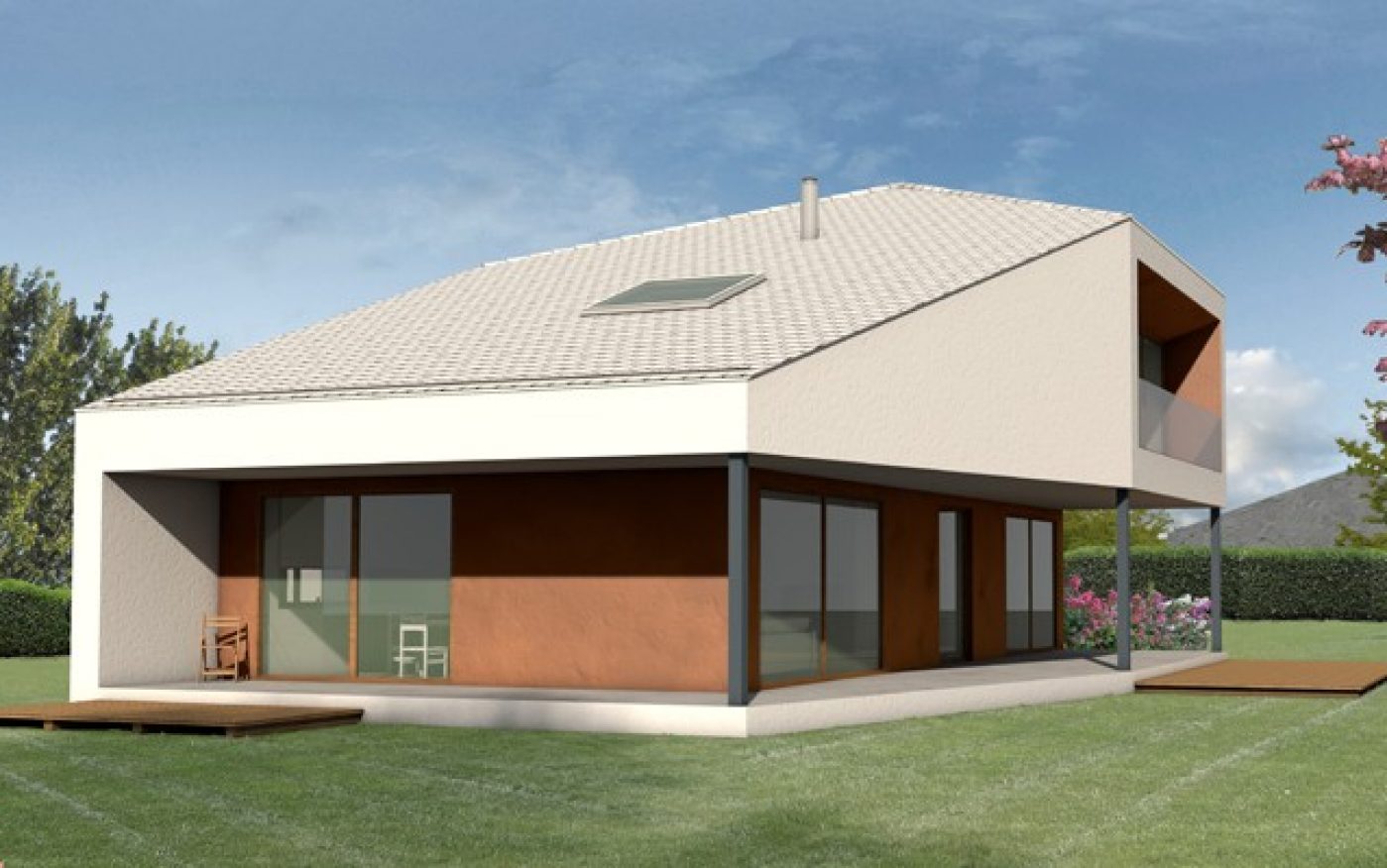 E4 ház tanulmányterv 1.