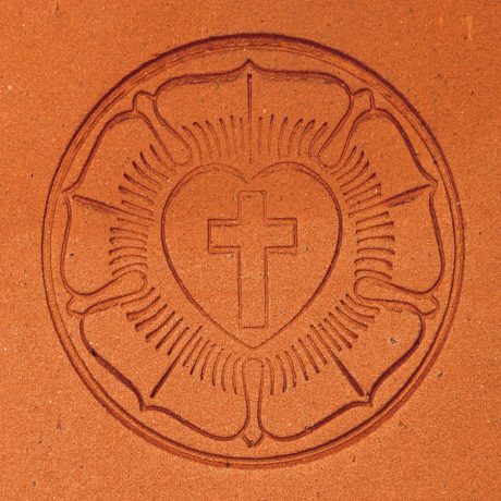 Evangélikus jelkép tetőcserép