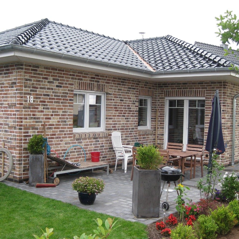 cienna, single-family building, terca, brick, terrace, back view