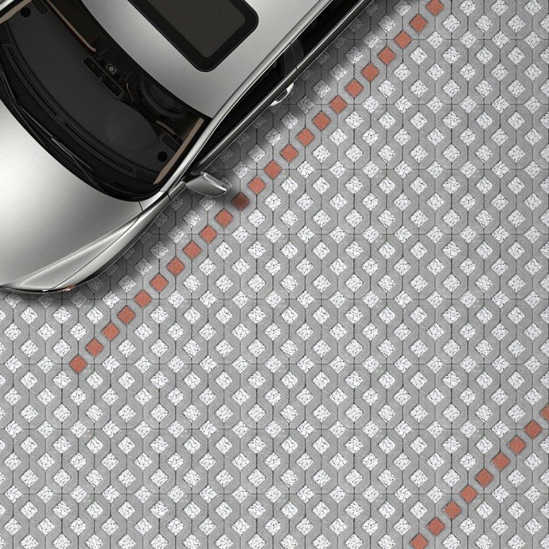 Szürke gyeprácskő jelzőkővel HU