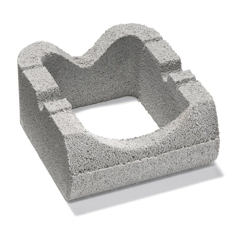 Flori támfalelem szürke HU