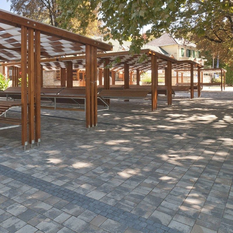 Appia Antica Kombi melírozott lávaszürke térkő HU