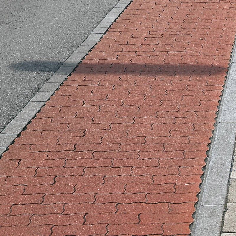 Univerzális vörös hullámkő térkő HU