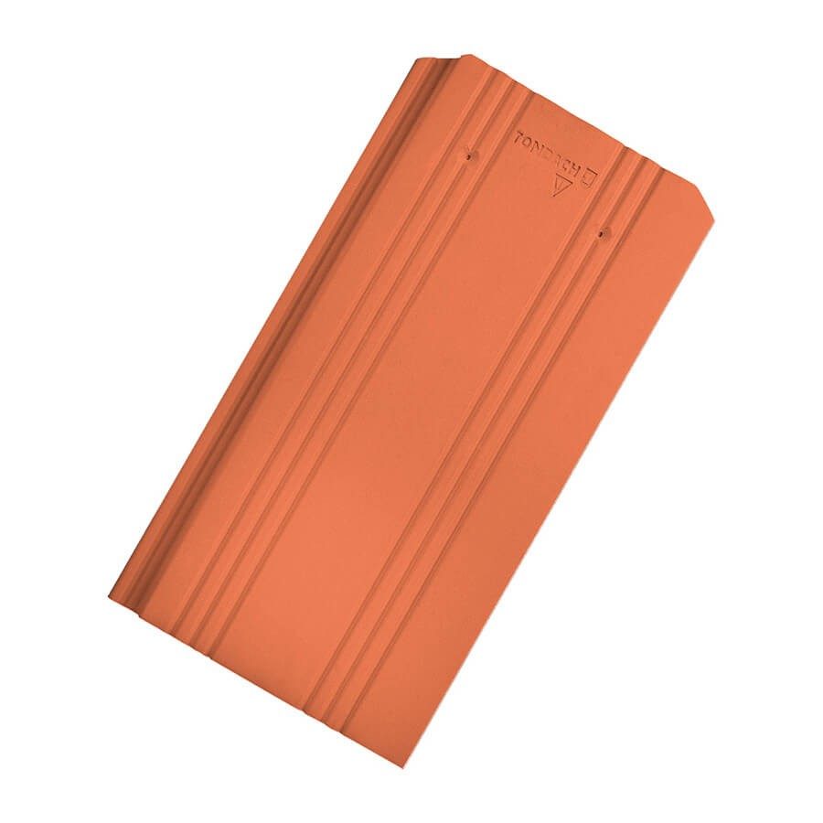 Kékes egyenesvágású Natur téglavörös tetőcserép