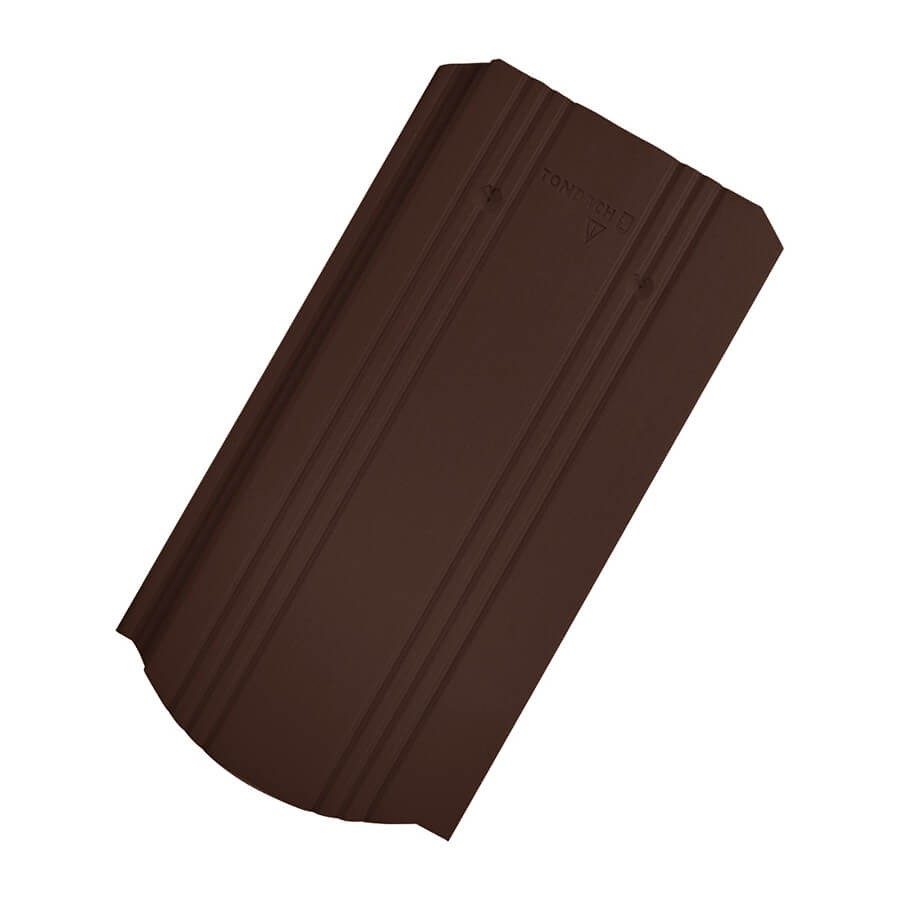 Kékes Plus ívesvágású FusionProtect sötétbarna tetőcserép